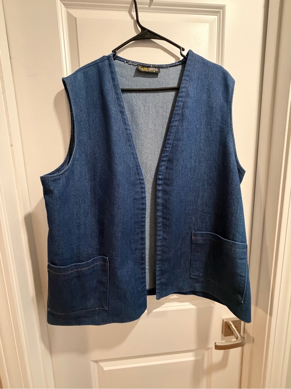 Vintage Denim Open Vest
